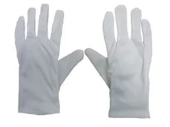 Gents White Satin Ripper Gloves Halloween Doctor Jeckle Gloves