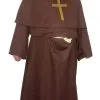 Medieval Friar Tuck Merry Men Monk Wig Gothic Viking Religious Halloween Fancy Dress Costume