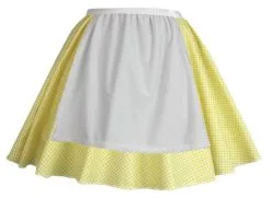Adults 15" Length Gingham Skater Skirt With Apron Country Barn Dance Western Cowgirl World Book Day Fancy Dress Costume Accessory -Halloween Shop 9cd2b10a 9493 4c92 ae5f a8359df746ca 93389.1681393231