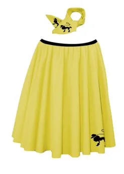 22" Length Poodle Skirt & Neck Tie 1950's Rock & Roll Fancy Dress [2 Sizes] -Halloween Shop a2f87aeb c7ab 4579 a359 a3533bb78649 45369.1681810216