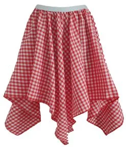 Childs Red Gingham Country Girl Line Dancing Western Fancy Dress Handkerchief Skirt -Halloween Shop a33bcb65 167d 4be4 823d 195e27a702fe 37739.1654857879
