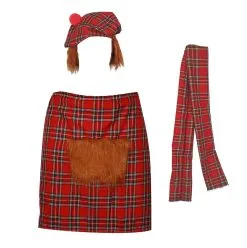 The Dragons Den Royal Stewart Scottish Tartan Red Kilt Fancy Dress Costume Set -Halloween Shop a489d16f 39f6 4173 806c fa4a1ee6f80d 63062.1563077866