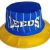 Leeds Yorkshire Supporters Novelty Pork Pie Bucket Hat [One Size]