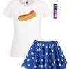 Captain Spaulding 1000 Corpses Hot Dog Lady Fit T-Shirt & Skirt Halloween Horror Fancy Dress
