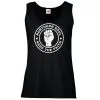 Ladies Black Northern Soul Keep The Faith 1960's Raised Fist Music Genre Vest