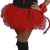 Bright Red 12 Inch Devil Girl Tutu Skirt Hand Made In The UK 8-14
