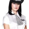 Ladies WPC Black Policewoman Felt Fancy Dress Hat With Badge