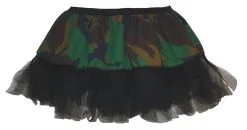 Ladies Camouflage Army Girl Cyber Tutu Skirt Fancy Dress [UK 8-12]