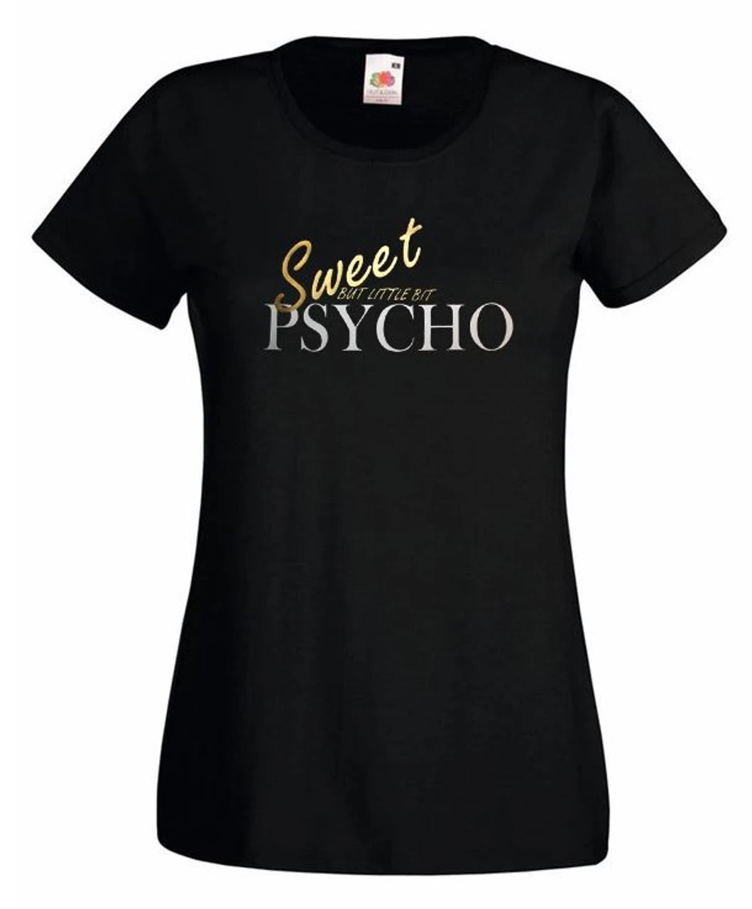 Ladies Black Sweet But Little Bit Psycho T-Shirt Shirt Ava Max 1 Ladies Black Sweet But Little Bit Psycho T-Shirt Shirt Ava Max