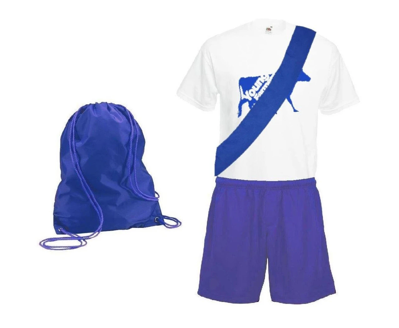 Adults Schools Sports Day PE Kit Full Costume With Custom YFC Badge Print 12 Adults Schools Sports Day PE Kit Full Costume With Custom YFC Badge Print - Image 12
