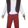 Childs Striped Pirate Deck Hand Crew Cabin Boy 3pc Fancy Dress Set