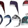 Adults Tartan Night Cap Scottish Wee Willy Winky Book Day Burns Night Hat