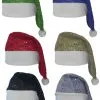 Sequin Santa Hats Father Christmas Festive Novelty Party Hats Fancy Dress