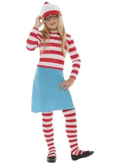Childrens Red & White Where's Wally? Wenda Fancy Dress Costume -Halloween Shop apiaqinzm 96401.1507722508