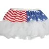 Ladies 12" USA American Flag Stars & Stripes Cyber Tutu Skirt Fancy Dress