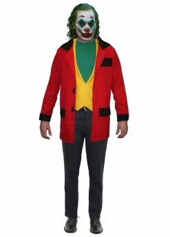 The Joker Red Jacket & Yellow Waistcoat Fancy Dress Halloween Costume Kit