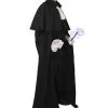 Adults Unisex Black Magician Cape ONLY Magic Fancy Dress Accessory