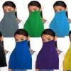Coloured Arabic Niqaab Veil Ruband Muslim Islam Half Face Mask