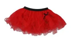 Ladies 12" Plain Flo Red Halloween Cyber Tutu Skirt Devil Fancy Dress -Halloween Shop apifphw4y 62042.1647873508