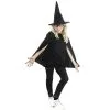 Childs 8-12 Yrs Witch Wizard Warlock Hat Cape & Glasses Fancy Dress Costume