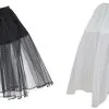Childs 16" Black Or White Underskirt Petticoat Under Skirt Rock N Roll Fancy Dress