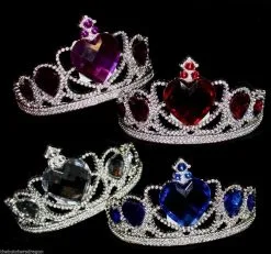 Princess Tiara Tiaras Large Gem Heart Gems Valentines Fairy Fancy Dress -Halloween Shop apiiptekt 91611.1571743189