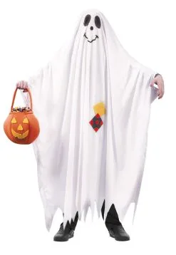 Kids Friendly Ghost Costume Bed Sheet Style Funny Halloween Dress Up