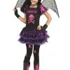 Fun World Kids Age 12-14 Pink Skull Fairy Punk Halloween Fancy Dress