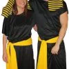 Deluxe Couples Egyptian Cleopatra Pharaoh & King Tutankhamun Fancy Dress Costume