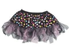 Ladies 12" Liquourice Allsorts Mad Hatter Cyber Tutu Fancy Dress