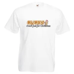 Gingers Arent Just For Christmas Xmas Unisex T-shirt Gingerbread