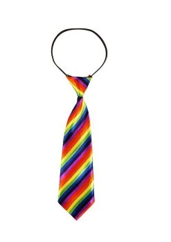 Adults Rainbow Pride Tie LGBT Retro Fancy Dress Stay Safe NHS Accessory