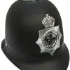 Black British Bobby Policeman Hat Cop Fancy Dress Accessory