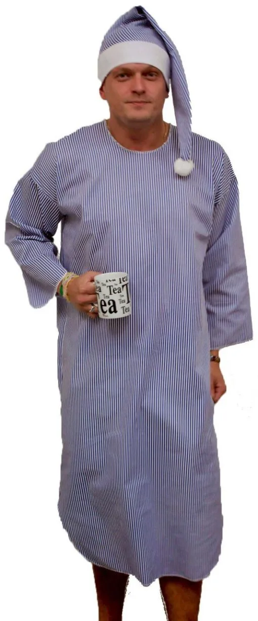 Adults Wee Willy Winky Night Gown & Hat Book Week Fancy Dress Outfit -Halloween Shop apimobbeu 36503.1642757988