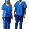 Adults Unisex Authentic Doctors Nurses Surgeons Scrubs Fancy Dress Costume [One Size]