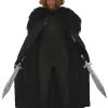 60" Jon Snow Nights Cape With 'BlackWatch' Faux Fur Collar Thrones Fancy Dress