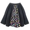 Ladies Assorted Liquorice Sweets Mad Hatter 15" Panelled Skater Skirt Fancy Dress [2 Sizes]