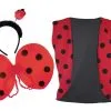 Childs Insect Ladybird Lady Bug Waistcoat & 3 Piece Wing Set Fancy Dress