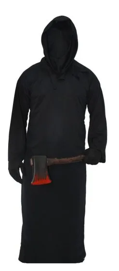Adults Black Hooded Ghoul Faceless Reaper Halloween Fancy Dress Outfit 6 Adults Black Hooded Ghoul Faceless Reaper Halloween Fancy Dress Outfit -Halloween Shop apirytyg3 82775.1536937637