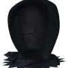 Deluxe Dark Ghoul Hood Mask See Through Face Halloween Fancy Dress Scary Headwear