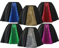 Ladies 15" Greatest Showman Size 14-16 Circus Ringmaster Fancy Dress Skater Skirts