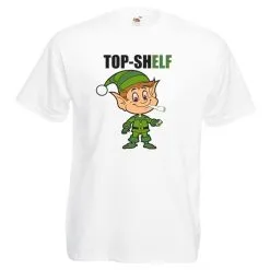 Top Sh-Elf Elf Shelf Christmas T-shirt Unisex Spliff Weed Xmas
