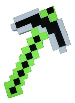 Flashing 8-Bit LED Pixel Block Survival Craft Kids Light-Up SFX Pickaxe Prop -Halloween Shop apisptszn 78018.1575373387