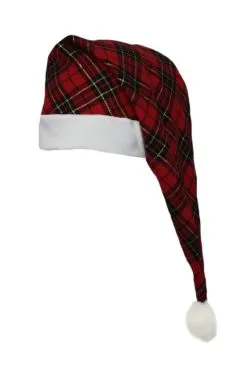 Adults Tartan Night Cap Scottish Wee Willy Winky Book Day Burns Night Hat -Halloween Shop apiteweb0 03563.1626444501