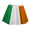 Ladies 15" Ireland Flag Skater Skirt St Patricks Day Irish Supporters Fancy Dress [8-12]