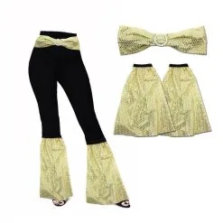 1960 70s Sequin Flares Covers & Belt Disco Soul Funk Dance Fancy Dress Set -Halloween Shop apitz17wr 97315.1642776864