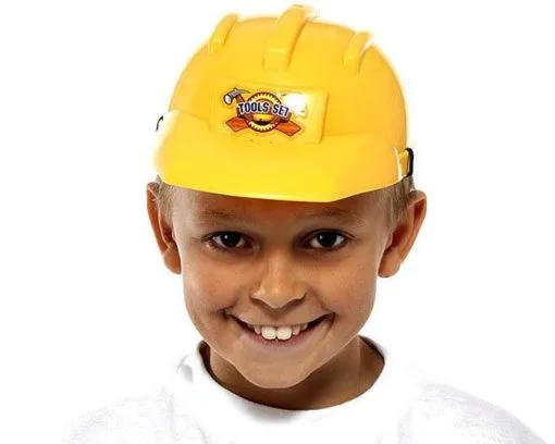 Childs Yellow Builders Hat Construction Toolset Accessories -Halloween Shop apiw1q6hw 29017.1615212692