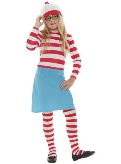 Childrens Red & White Where's Wally? Wenda Fancy Dress Costume -Halloween Shop apiw8wbm0 83601.1507722505
