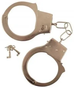 Handcuffs Metal Hand Cuffs Convict Prisoner Cop Police
