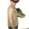 Childrens 8-12 Yrs Crocodile Dundee Australian Fancy Dress Hat & Waistcoat Set